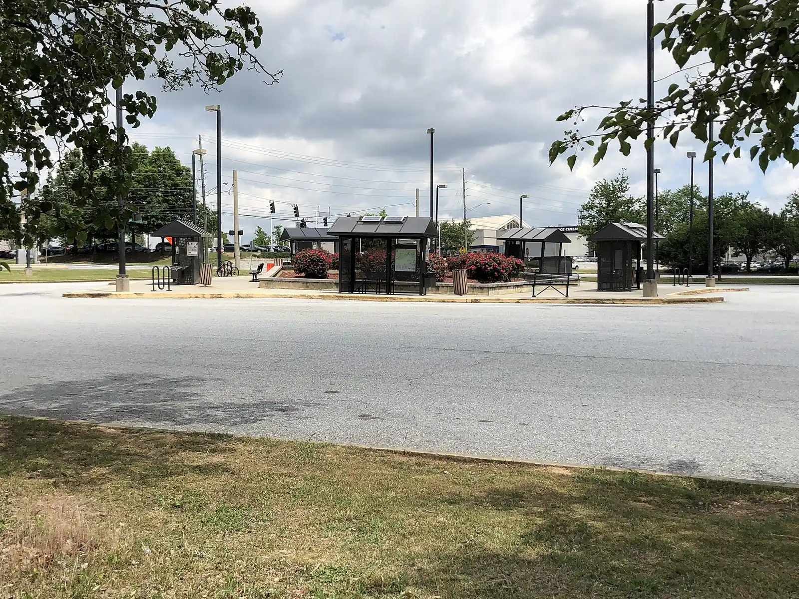 The Gwinnett Place Transit Center, a stop for Ride Gwinnett buses near Duluth