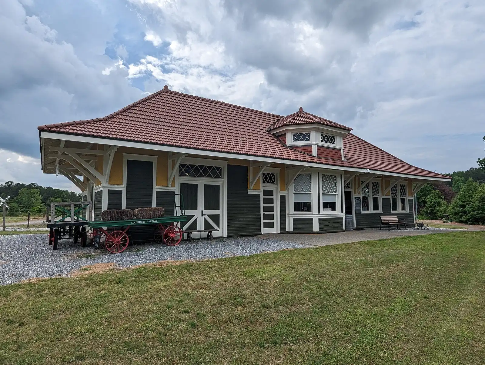 The restored Duluth Depot at the Southeastern Railway Museum, home of Santa's Workshop at the museum's Christmas event