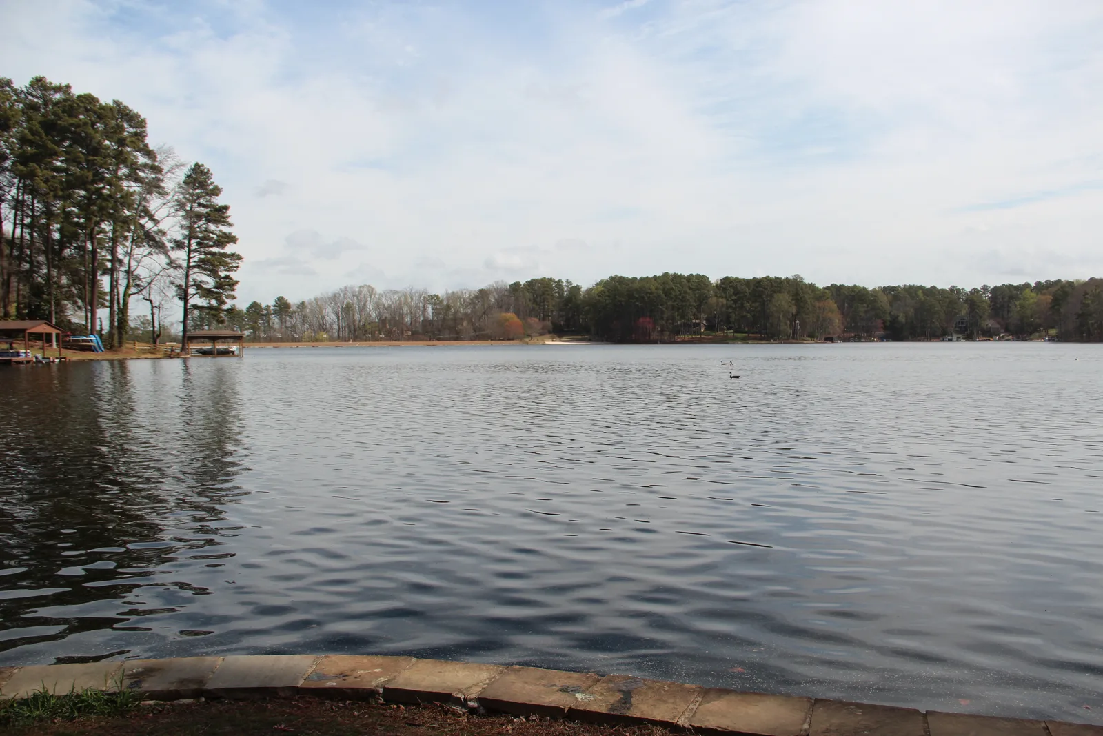 The lake in the city of Berkeley Lake, where Berkeley Lake Elementary School is located
