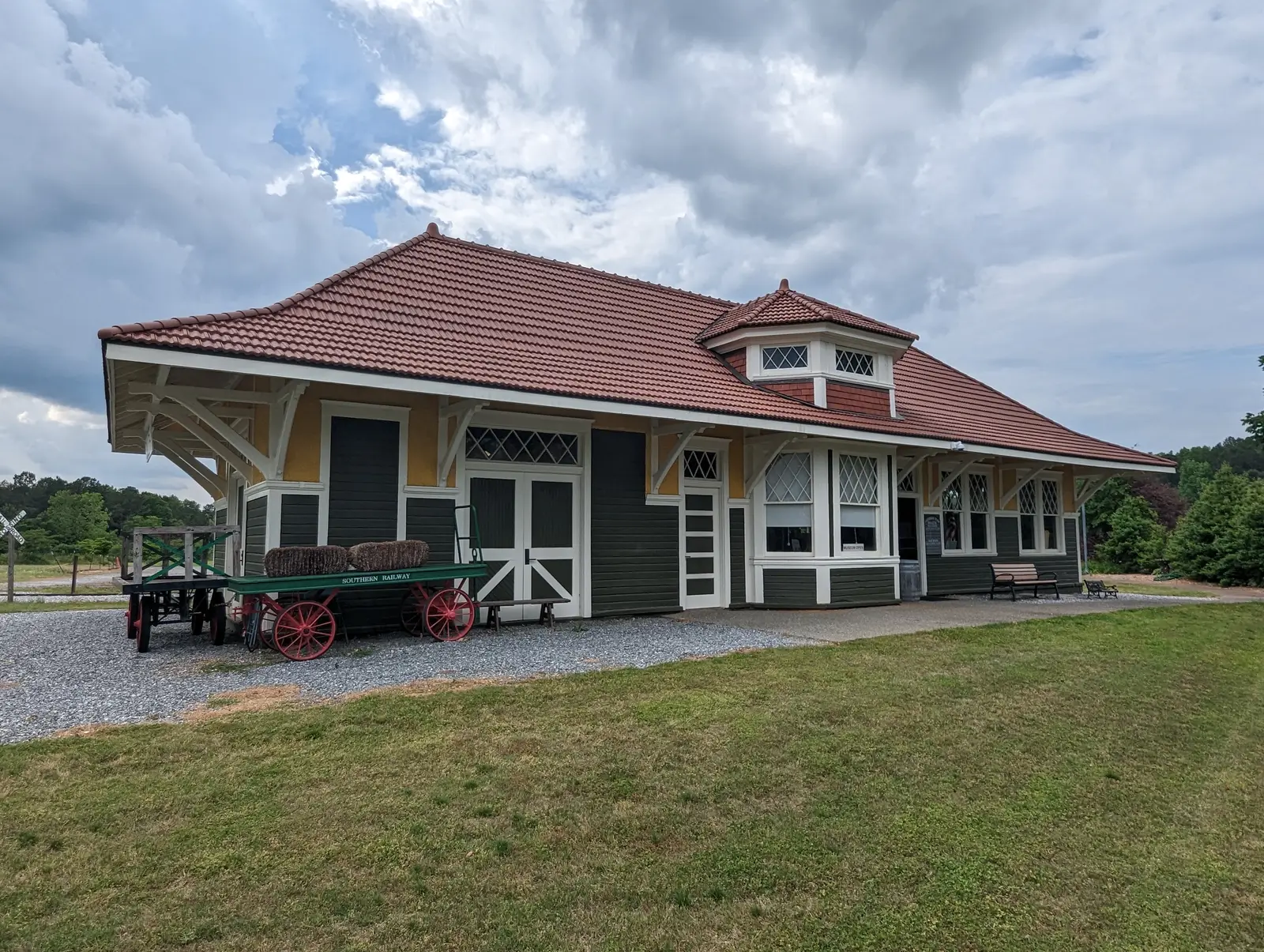 The restored Duluth Depot at the Southeastern Railway Museum, near Duluth Middle School