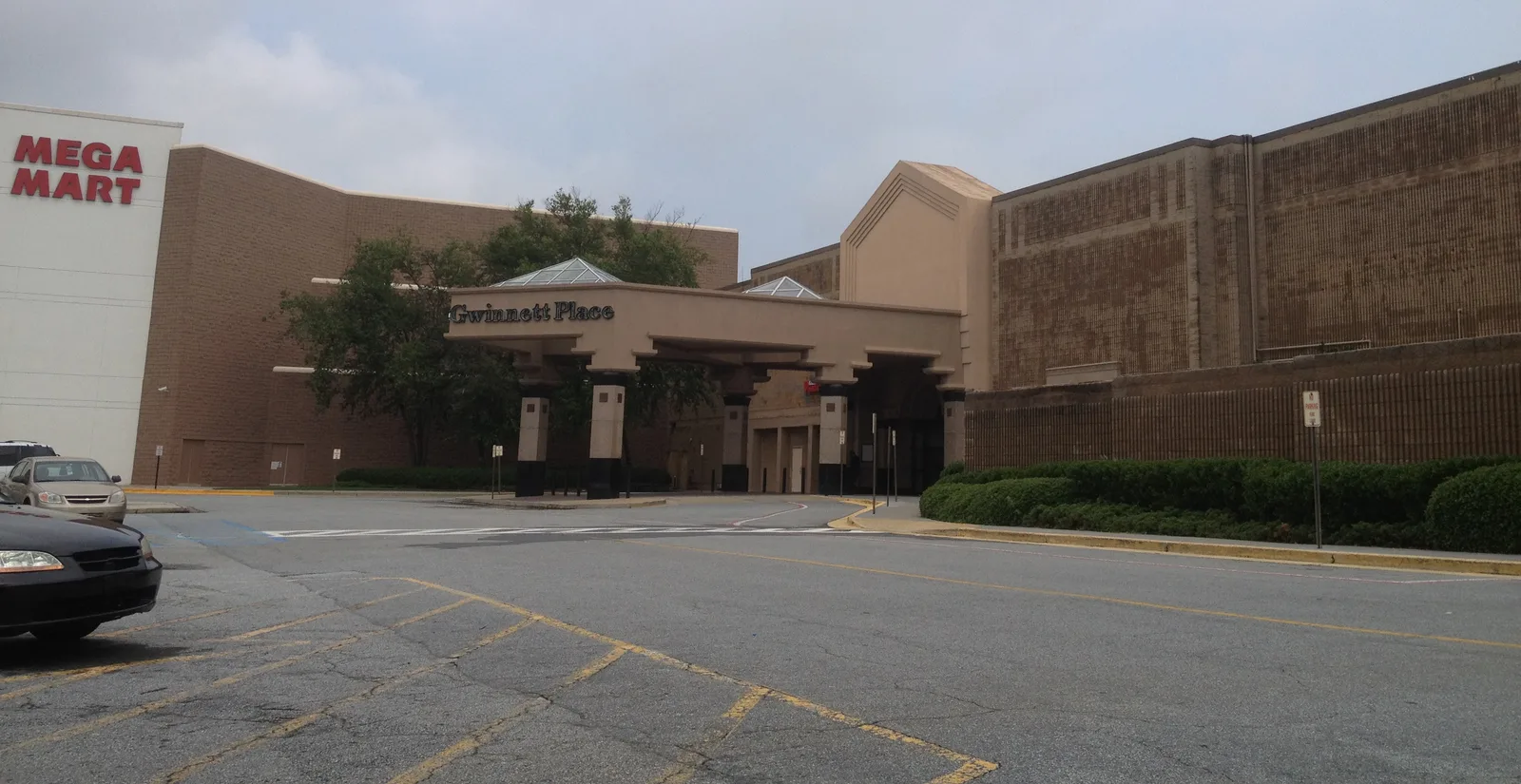Gwinnett Place Mall in Duluth, less than a mile from Ferguson Elementary