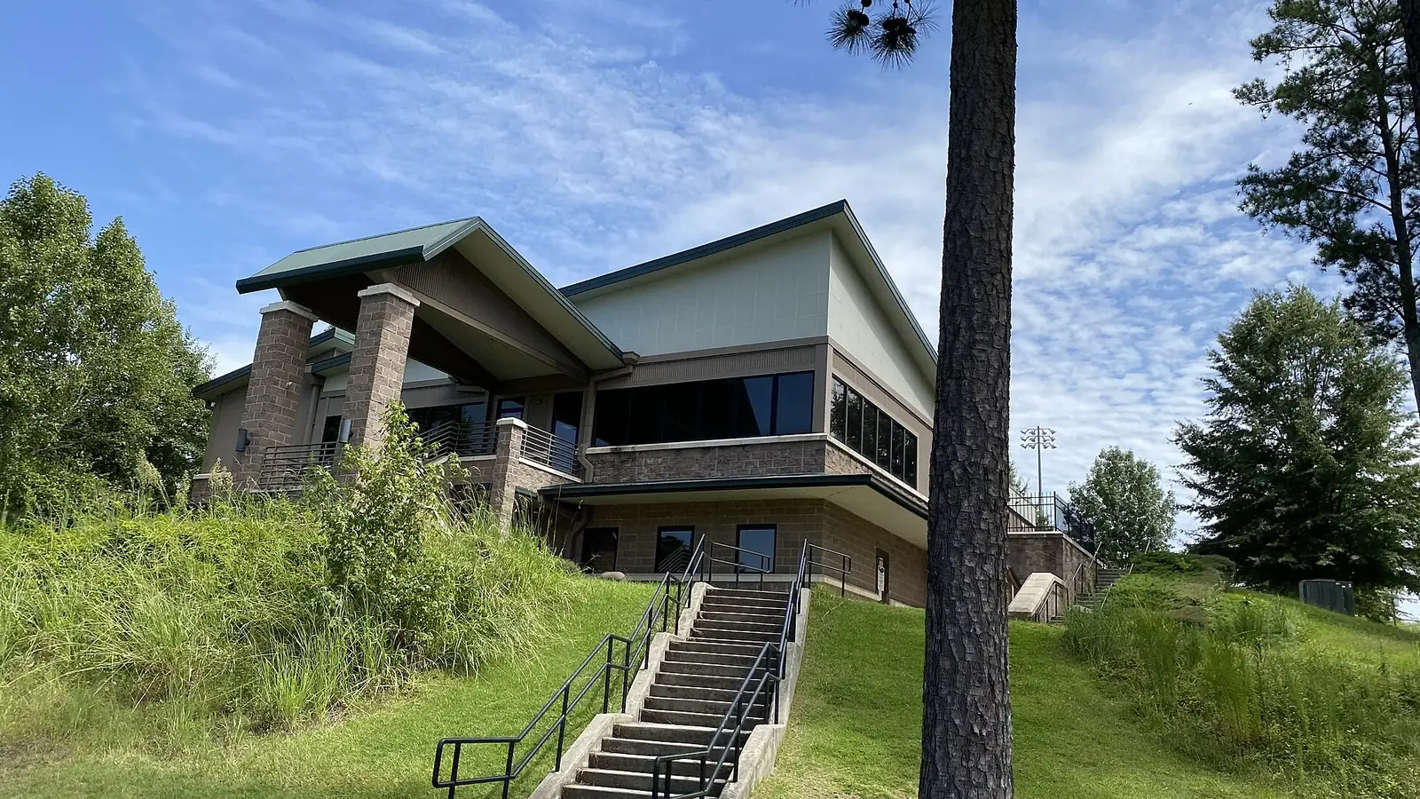 A building at Shorty Howell Park on Pleasant Hill Road in Duluth